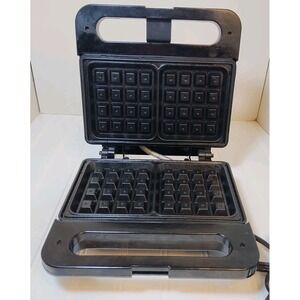 Salton Belgian Waffle Maker - WM-4A - 120V - Nonstick Tested Working Vintage